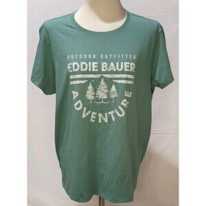 Eddie Bauer Outdoor T-Shirt Women's XLarge XL Short Sleeve Green